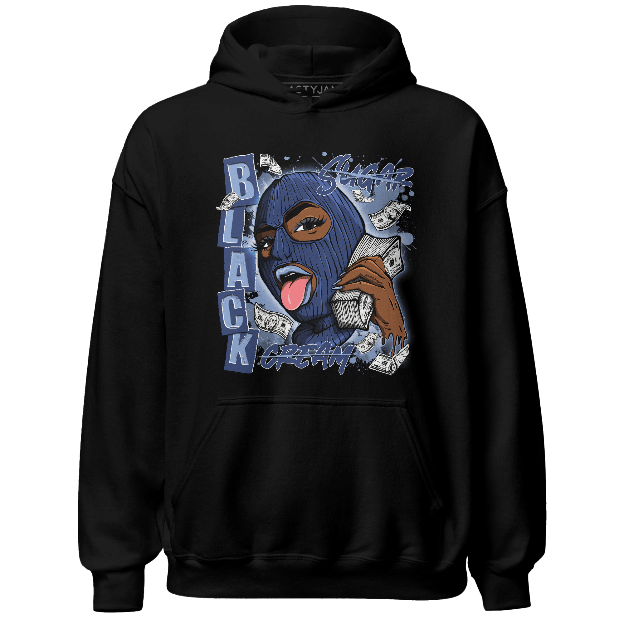 Midnight Navy 5s Hoodie Match No Sugar No Cream - NastyJamz