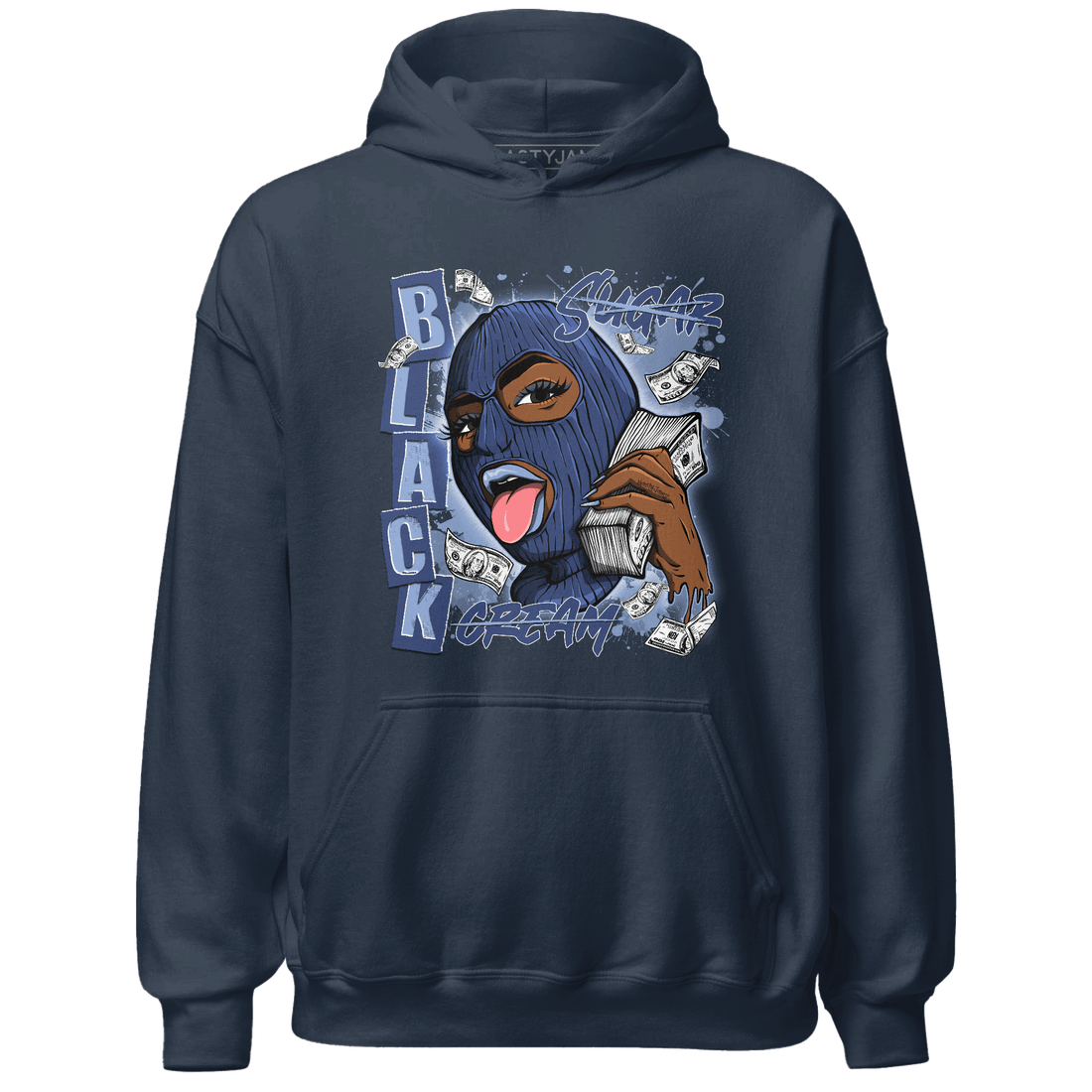 Midnight Navy 5s Hoodie Match No Sugar No Cream - NastyJamz