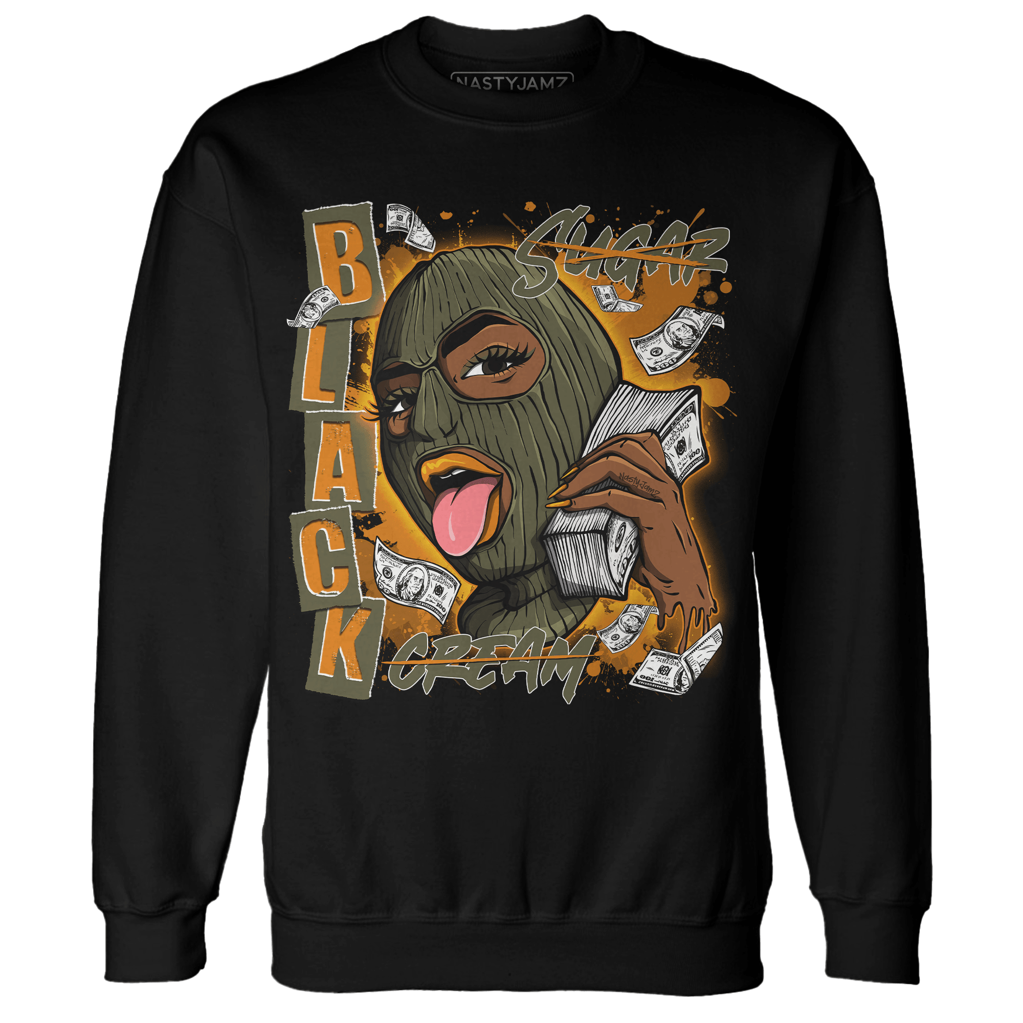 Olive 5s Sweatshirt Match No Sugar No Cream - NastyJamz