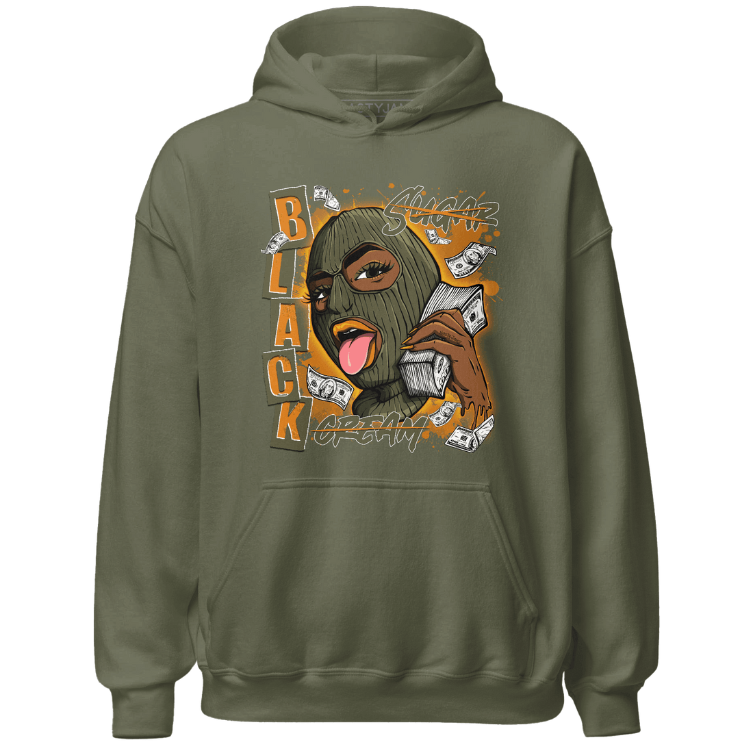 Olive 5s Hoodie Match No Sugar No Cream - NastyJamz