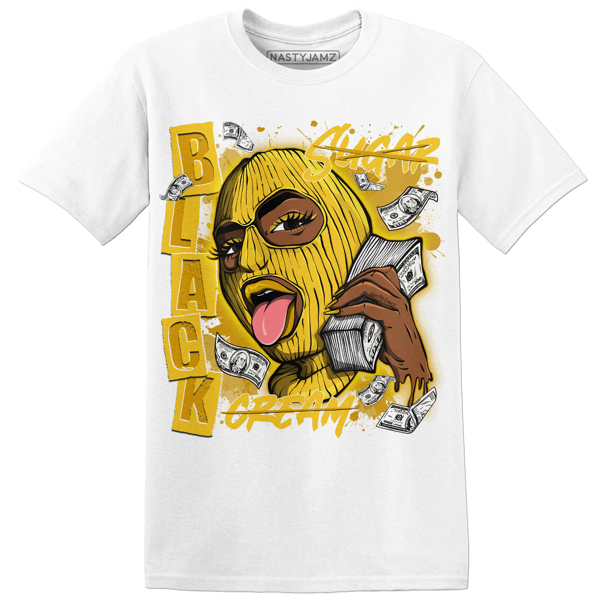 Yellow Ochre 6s T Shirt Match No Sugar No Cream - NastyJamz