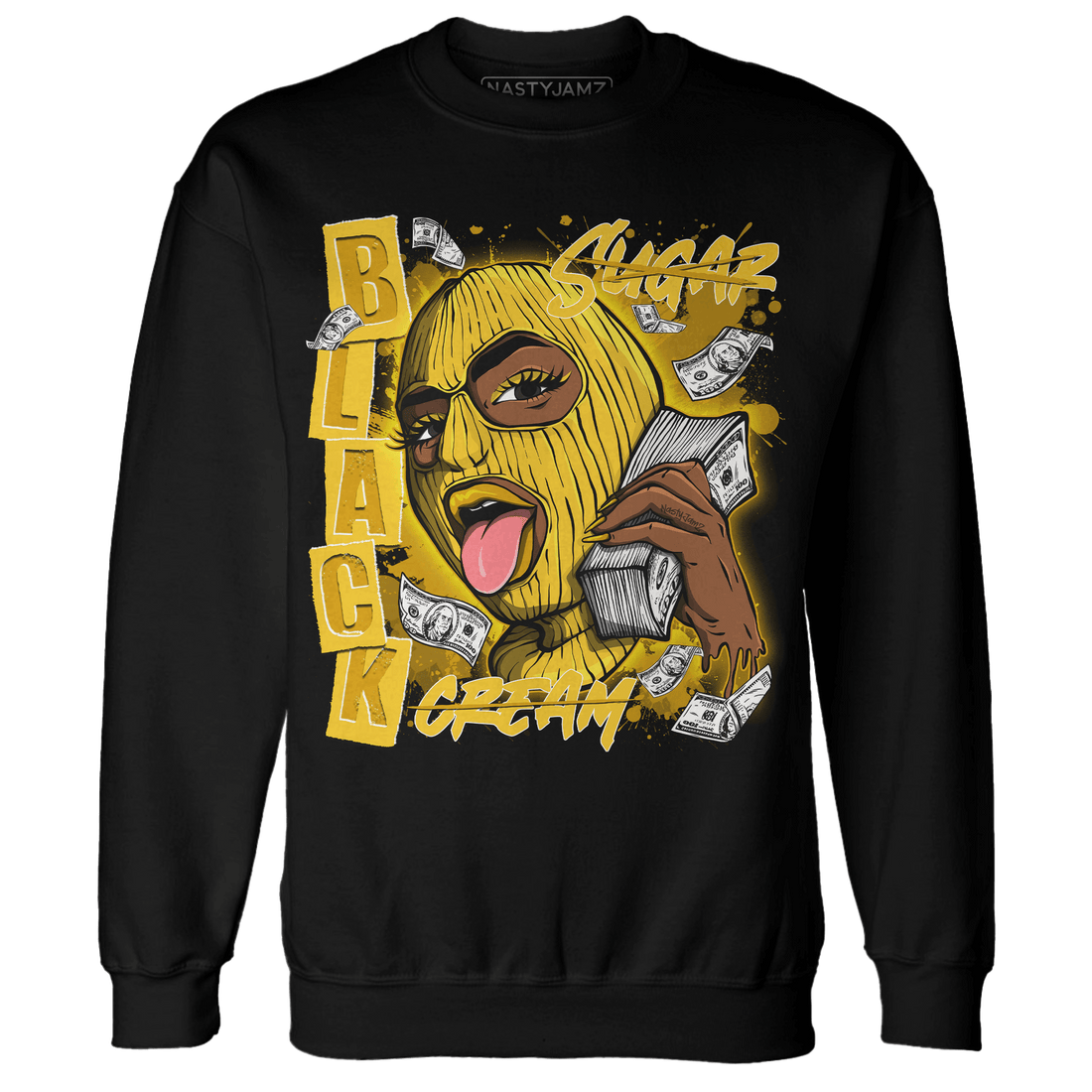 Yellow Ochre 6s Sweatshirt Match No Sugar No Cream - NastyJamz