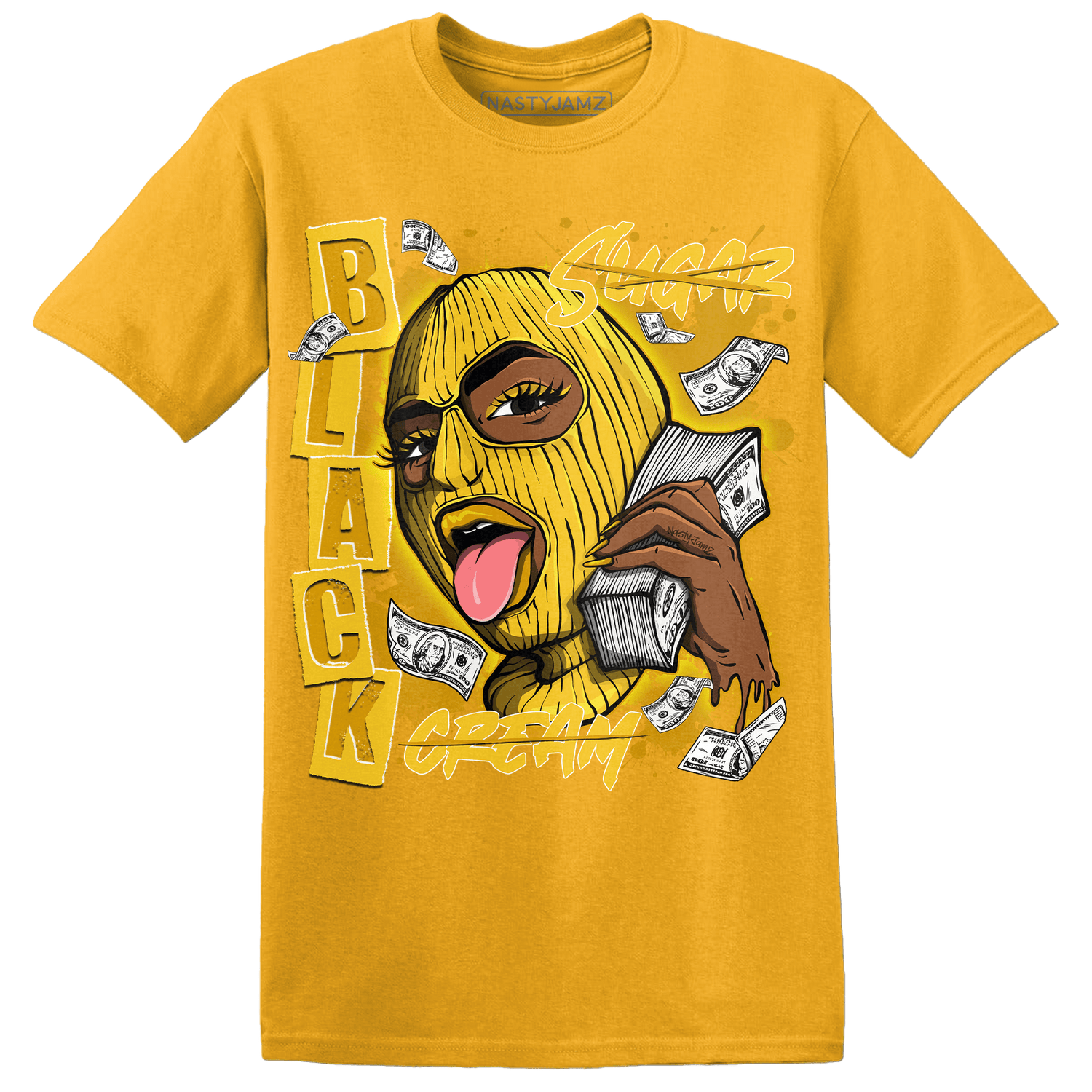 Yellow Ochre 6s T Shirt Match No Sugar No Cream - NastyJamz