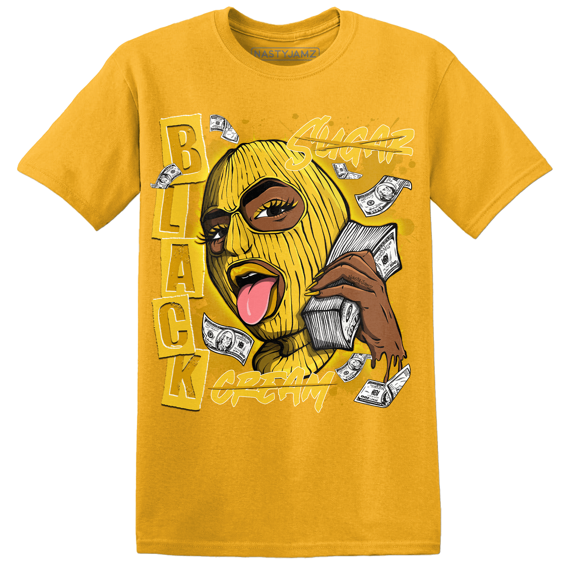 Yellow Ochre 6s T Shirt Match No Sugar No Cream - NastyJamz