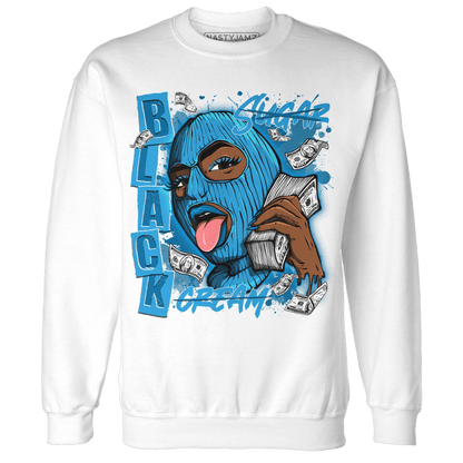 Powder Blue 9s Sweatshirt Match No Sugar No Cream - NastyJamz