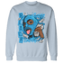 Powder Blue 9s Sweatshirt Match No Sugar No Cream - NastyJamz