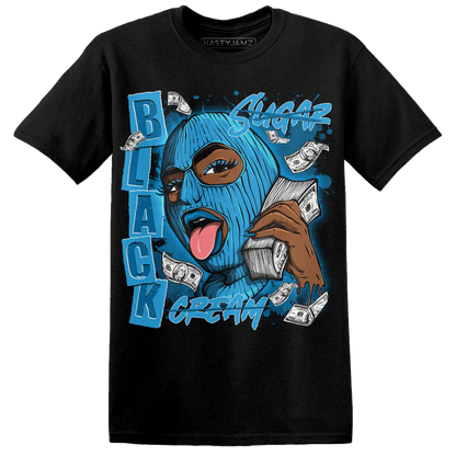 Powder Blue 9s T Shirt Match No Sugar No Cream - NastyJamz