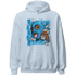 Powder Blue 9s Hoodie Match No Sugar No Cream - NastyJamz