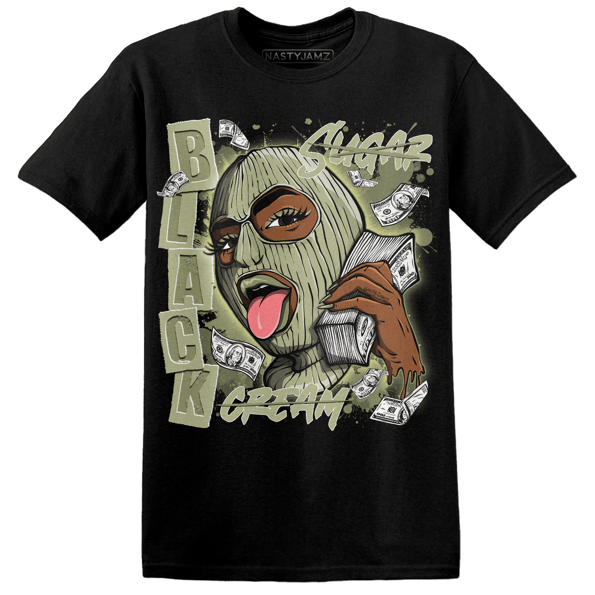 Yeezy Slide Resin T Shirt Match No Sugar No Cream - NastyJamz