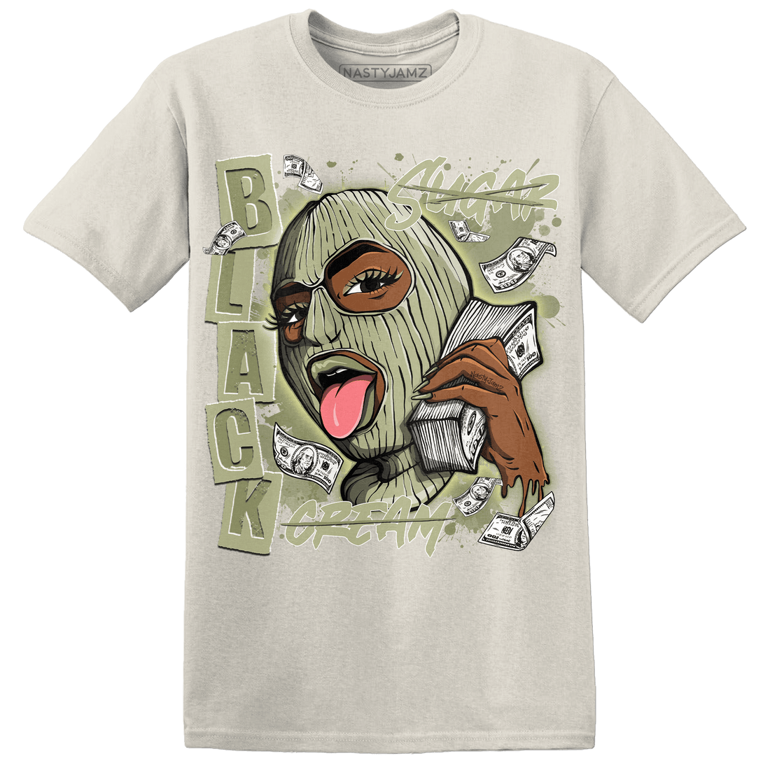 Yeezy Slide Resin T Shirt Match No Sugar No Cream - NastyJamz