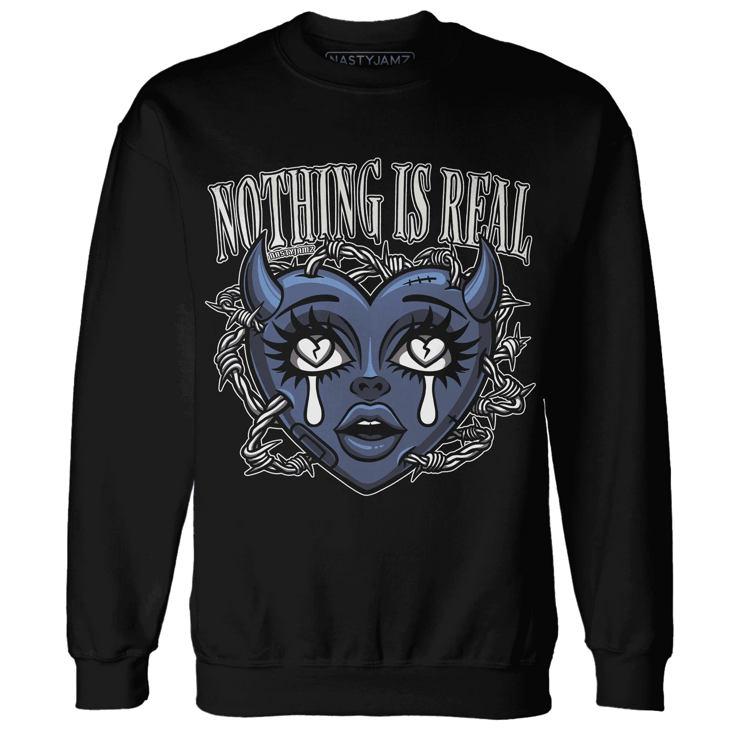 Low-Diffused-Blue-11s-Sweatshirt-Match-Nothing-Is-Real