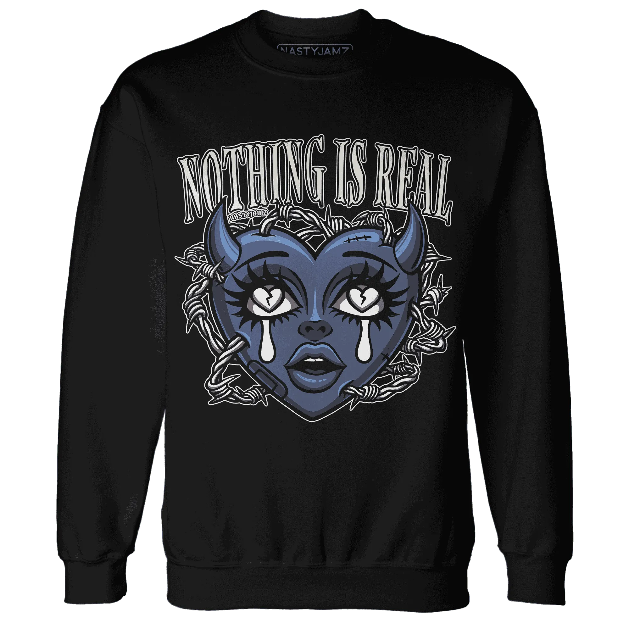 Low-Diffused-Blue-11s-Sweatshirt-Match-Nothing-Is-Real