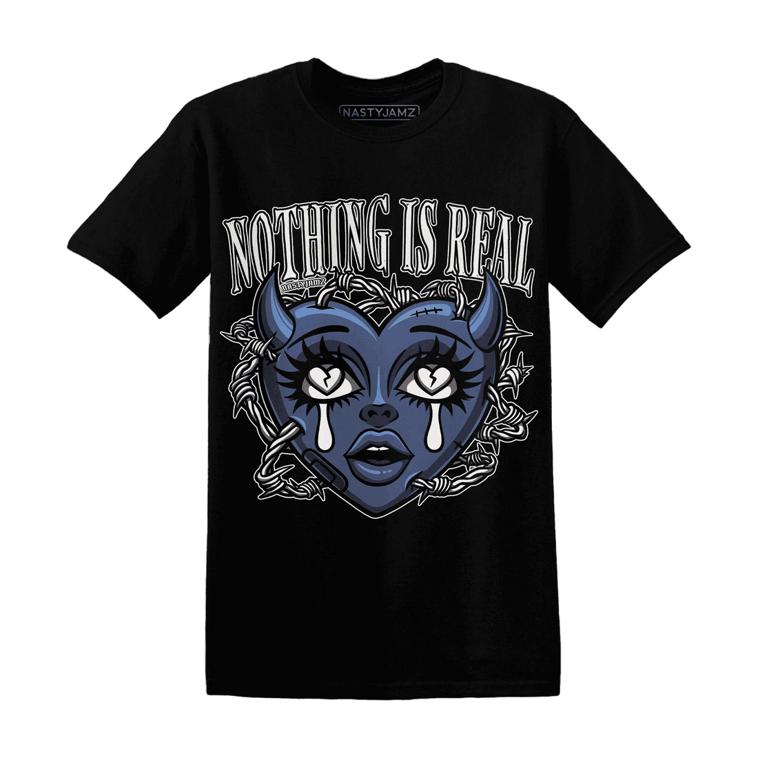 Low-Diffused-Blue-11s-T-Shirt-Match-Nothing-Is-Real