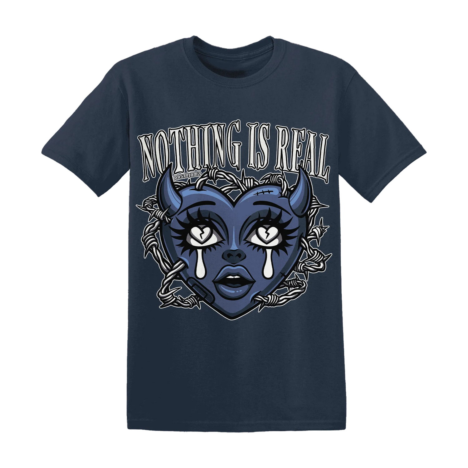 Low-Diffused-Blue-11s-T-Shirt-Match-Nothing-Is-Real