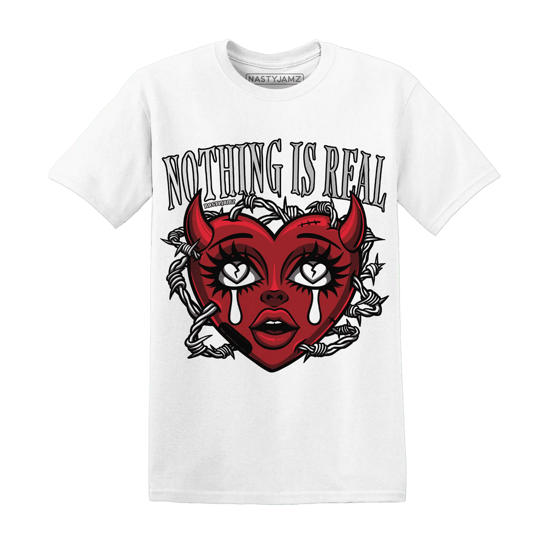 Retro-Red-Taxi-12s-T-Shirt-Match-Nothing-Is-Real