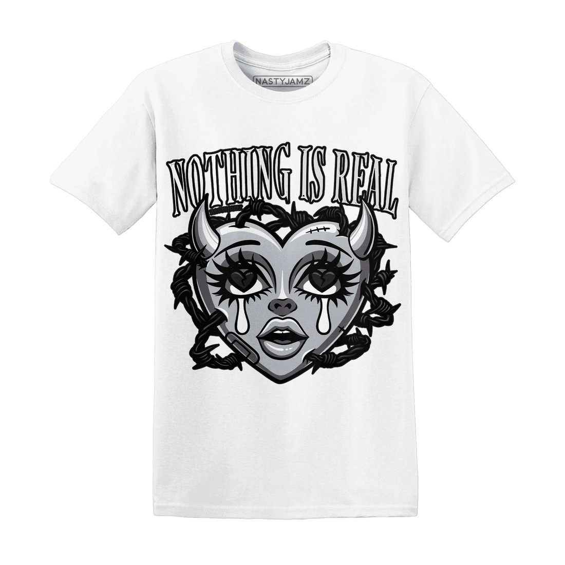Wolf-Grey-12s-NastyJamz-T-Shirt-Match-Nothing-Is-Real