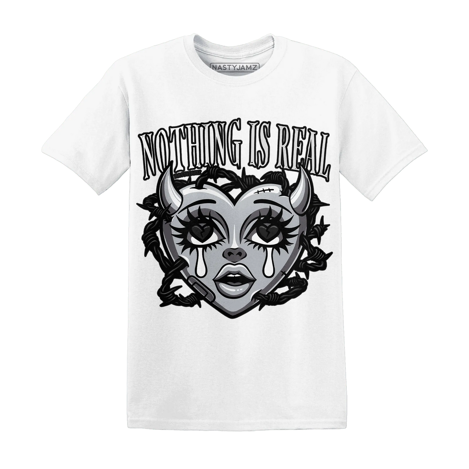 Wolf-Grey-12s-NastyJamz-T-Shirt-Match-Nothing-Is-Real