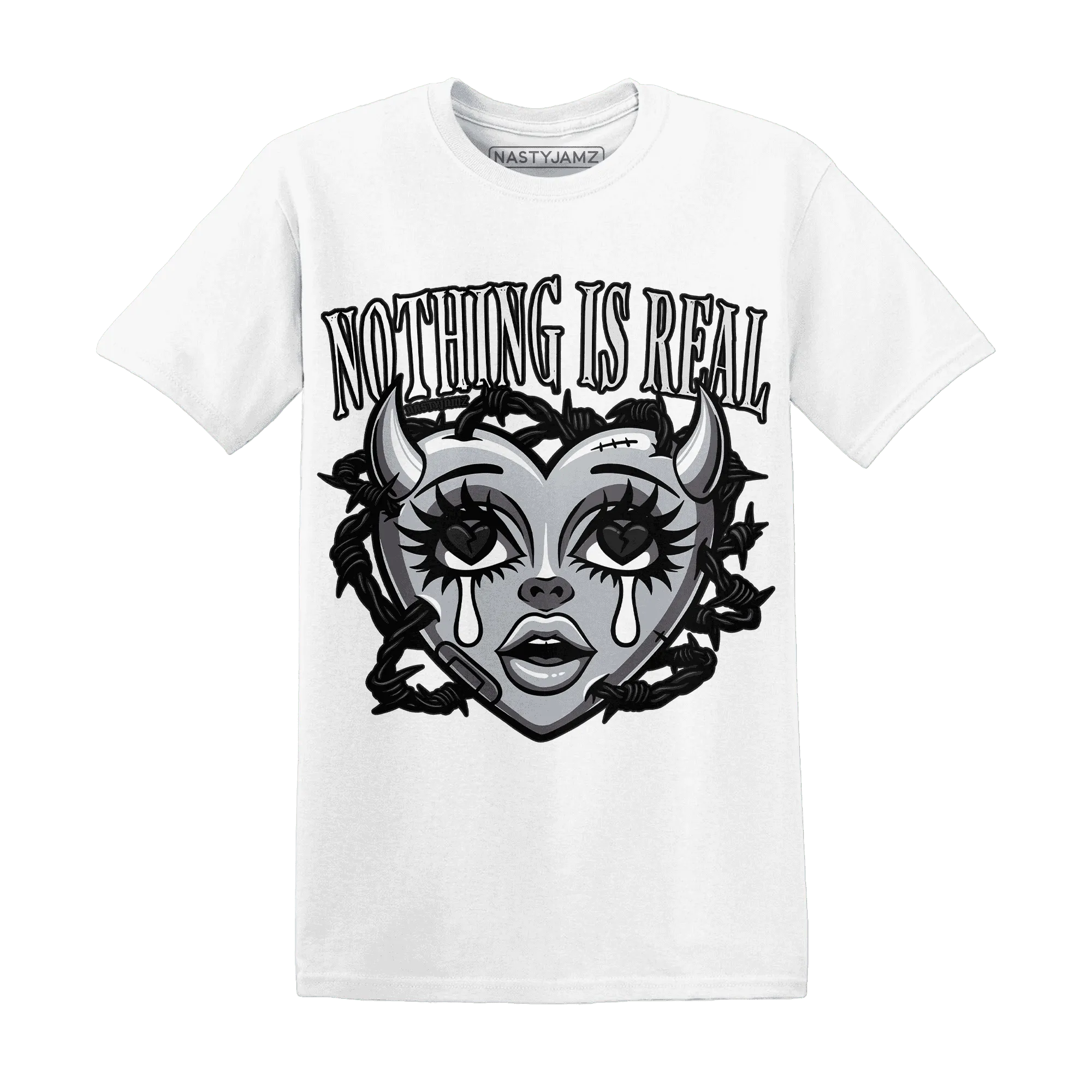 Wolf-Grey-12s-NastyJamz-T-Shirt-Match-Nothing-Is-Real
