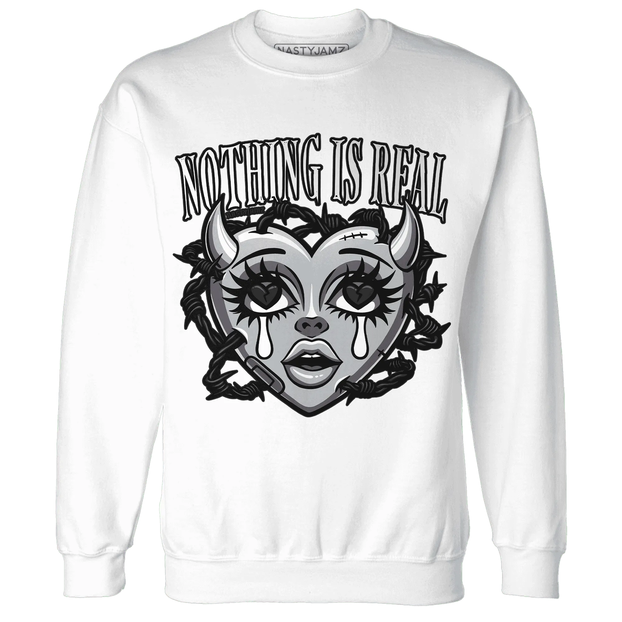 Wolf-Grey-12s-NastyJamz-Sweatshirt-Match-Nothing-Is-Real