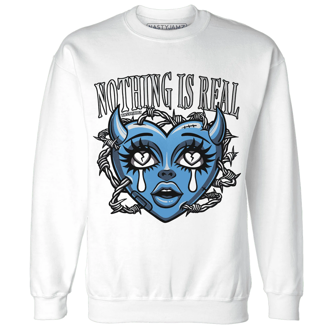 Carolina-Blue-Univercitii-17s-NastyJamz-Sweatshirt-Match-Nothing-Is-Real