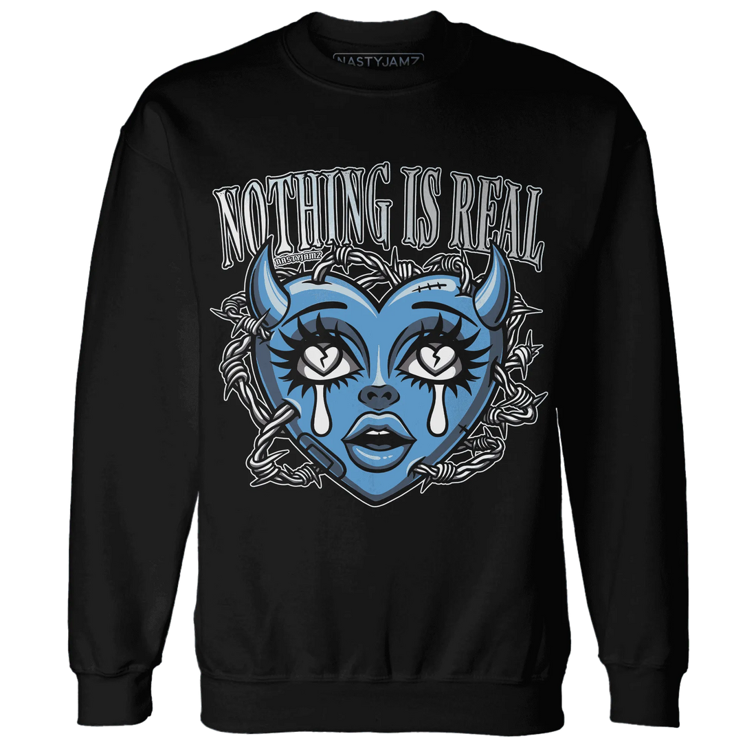 Carolina-Blue-Univercitii-17s-NastyJamz-Sweatshirt-Match-Nothing-Is-Real