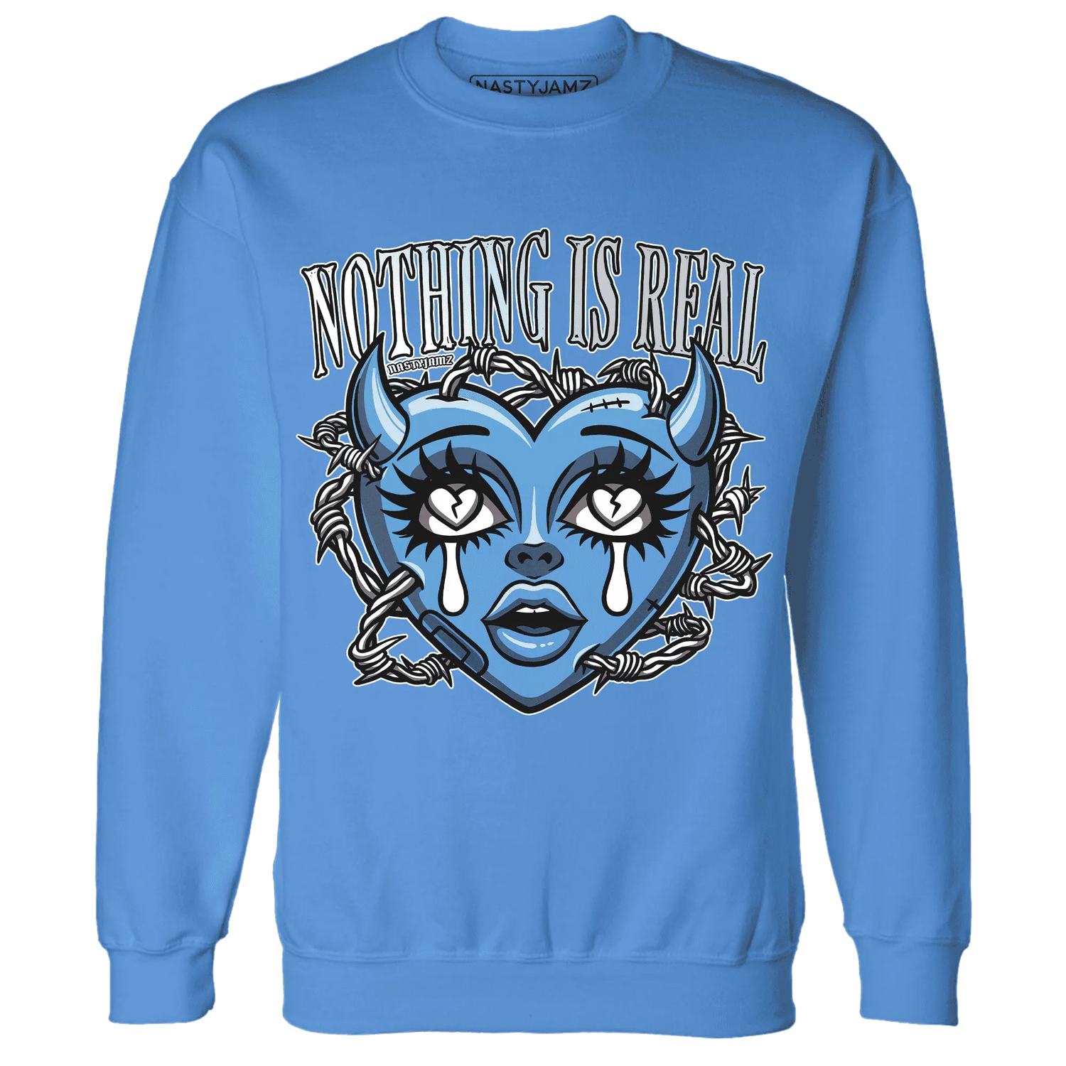 Carolina-Blue-Univercitii-17s-NastyJamz-Sweatshirt-Match-Nothing-Is-Real