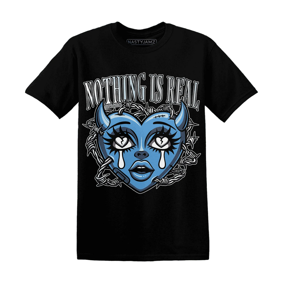 Carolina-Blue-Univercitii-17s-NastyJamz-T-Shirt-Match-Nothing-Is-Real