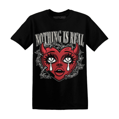 Black-Toe-Reimagined-Red-White-1s-T-Shirt-Match-Nothing-Is-Real