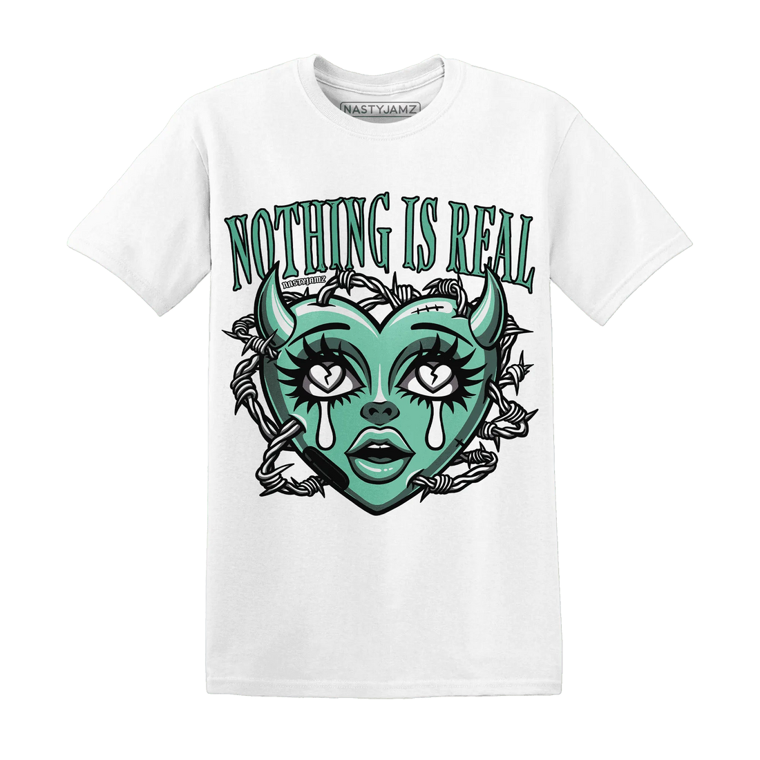 High-OG-Green-Glow-1s-T-Shirt-Match-Nothing-Is-Real