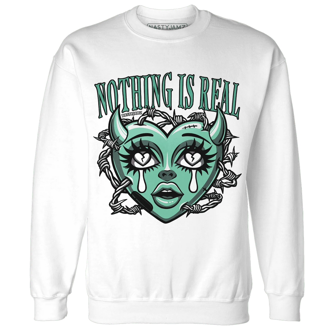 High-OG-Green-Glow-1s-Sweatshirt-Match-Nothing-Is-Real