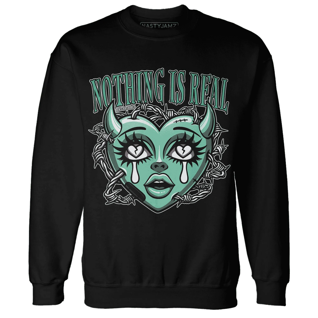 High-OG-Green-Glow-1s-Sweatshirt-Match-Nothing-Is-Real