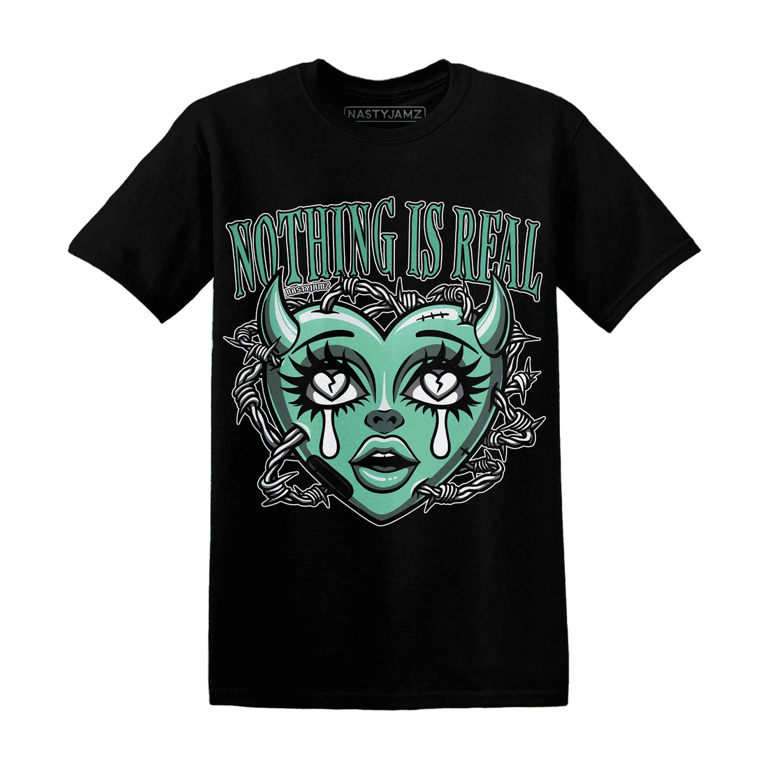 High-OG-Green-Glow-1s-T-Shirt-Match-Nothing-Is-Real