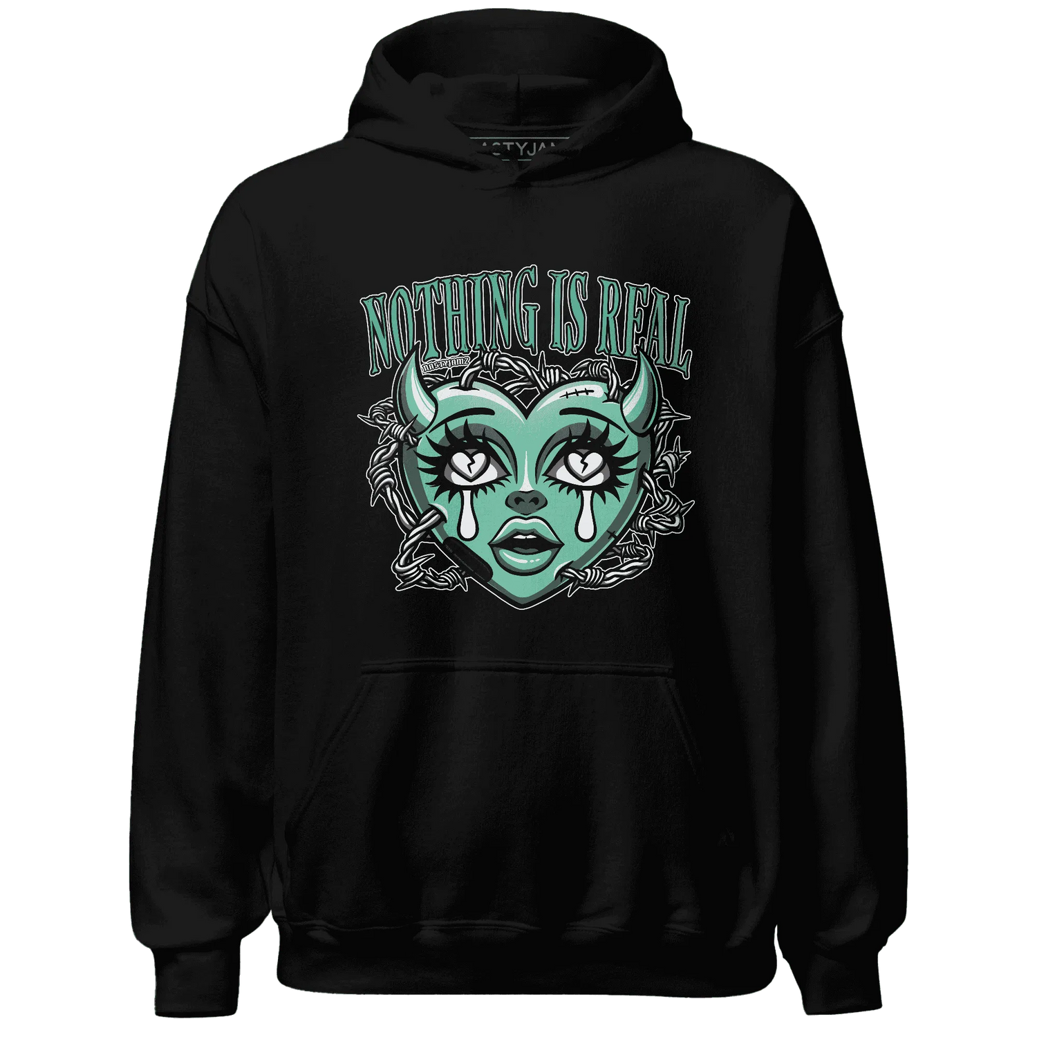 High-OG-Green-Glow-1s-Hoodie-Match-Nothing-Is-Real