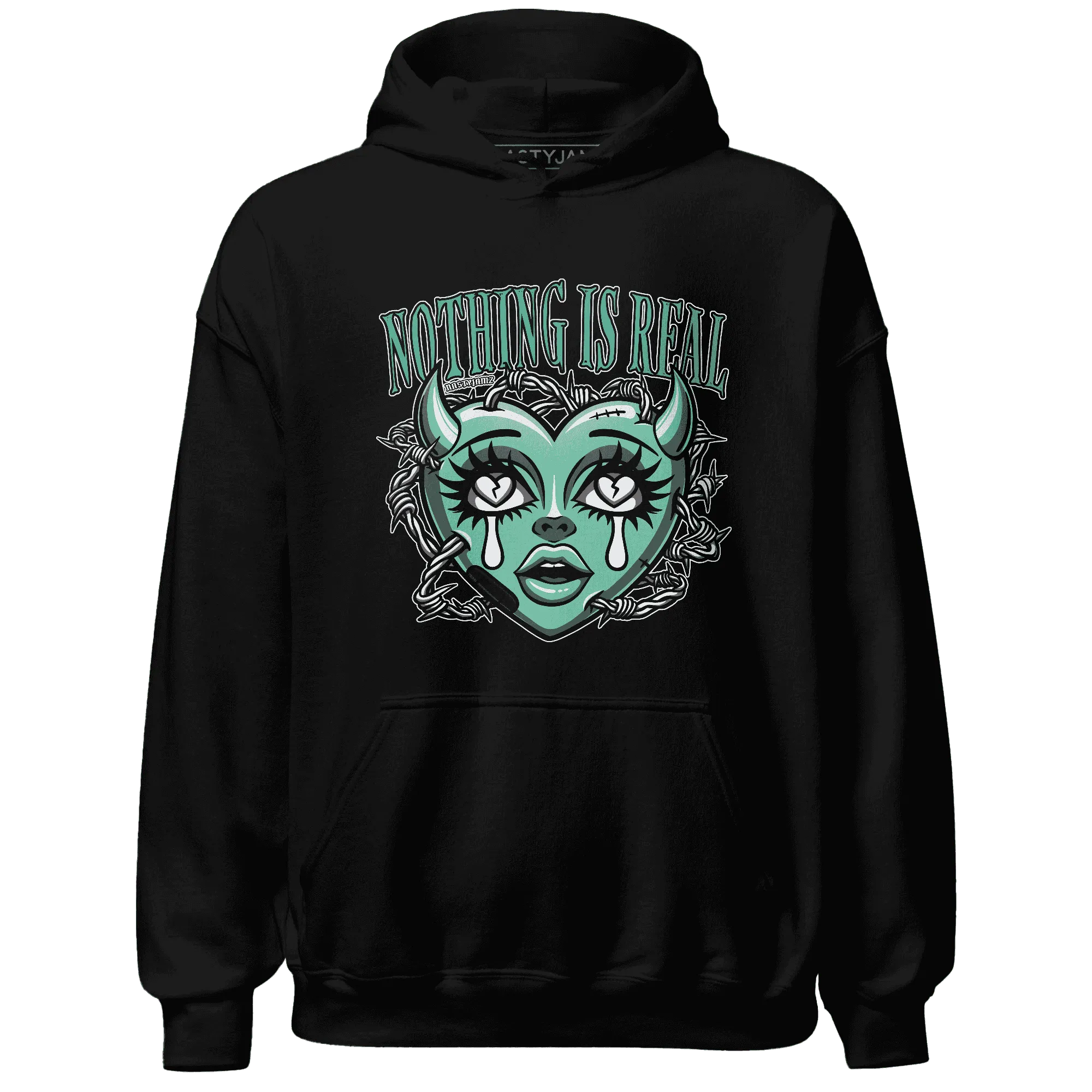 High-OG-Green-Glow-1s-Hoodie-Match-Nothing-Is-Real