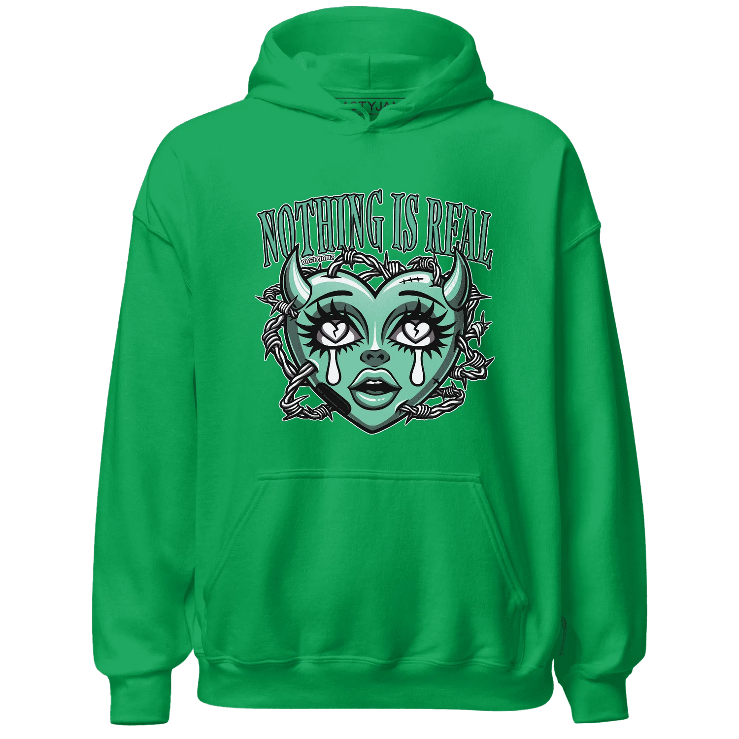High-OG-Green-Glow-1s-Hoodie-Match-Nothing-Is-Real