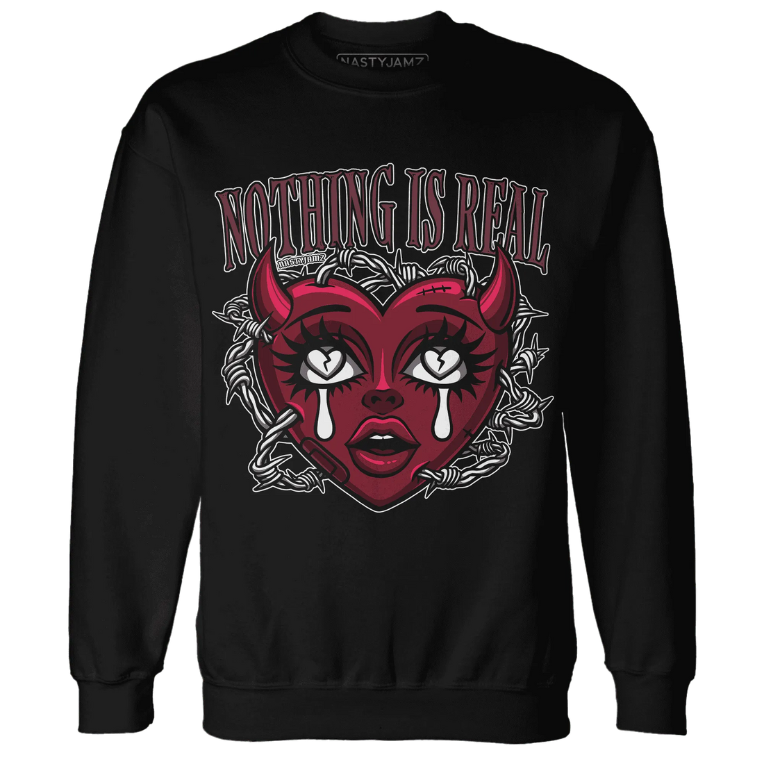 High-White-Team-Red-1s-Sweatshirt-Match-Nothing-Is-Real