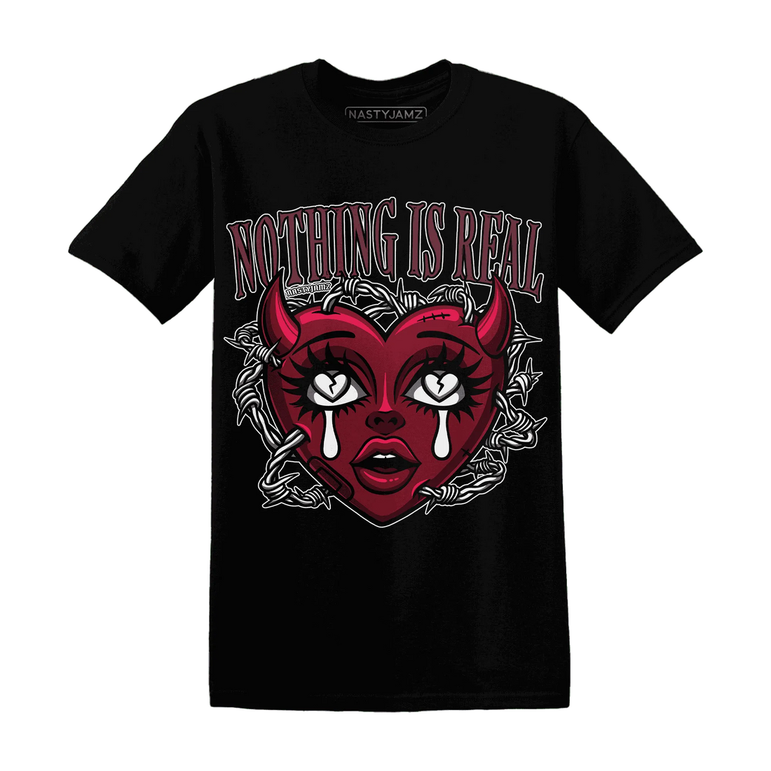 High-White-Team-Red-1s-T-Shirt-Match-Nothing-Is-Real