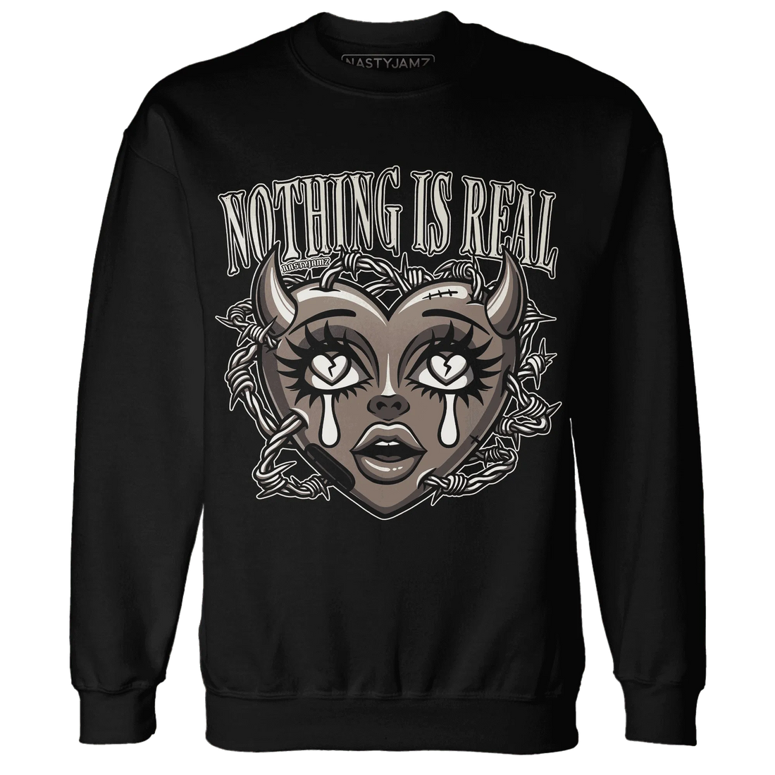 Low-Mocha-1s-NastyJamz-Sweatshirt-Match-Nothing-Is-Real