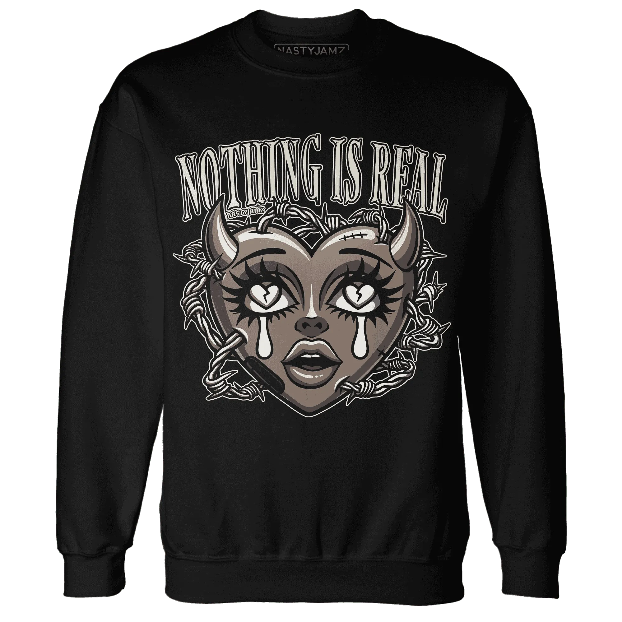 Low-Mocha-1s-NastyJamz-Sweatshirt-Match-Nothing-Is-Real