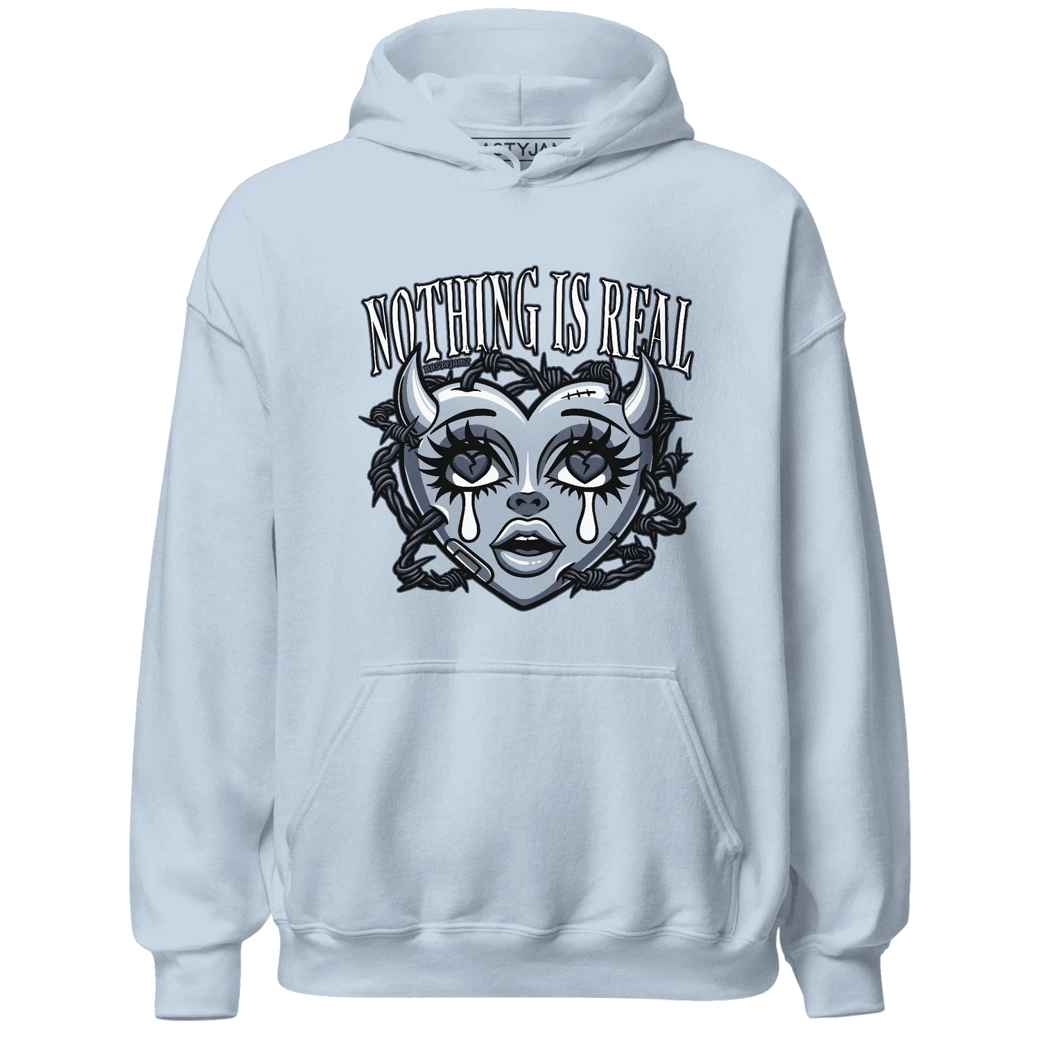 Mid-Diffused-Blue-Grey-1s-Hoodie-Match-Nothing-Is-Real