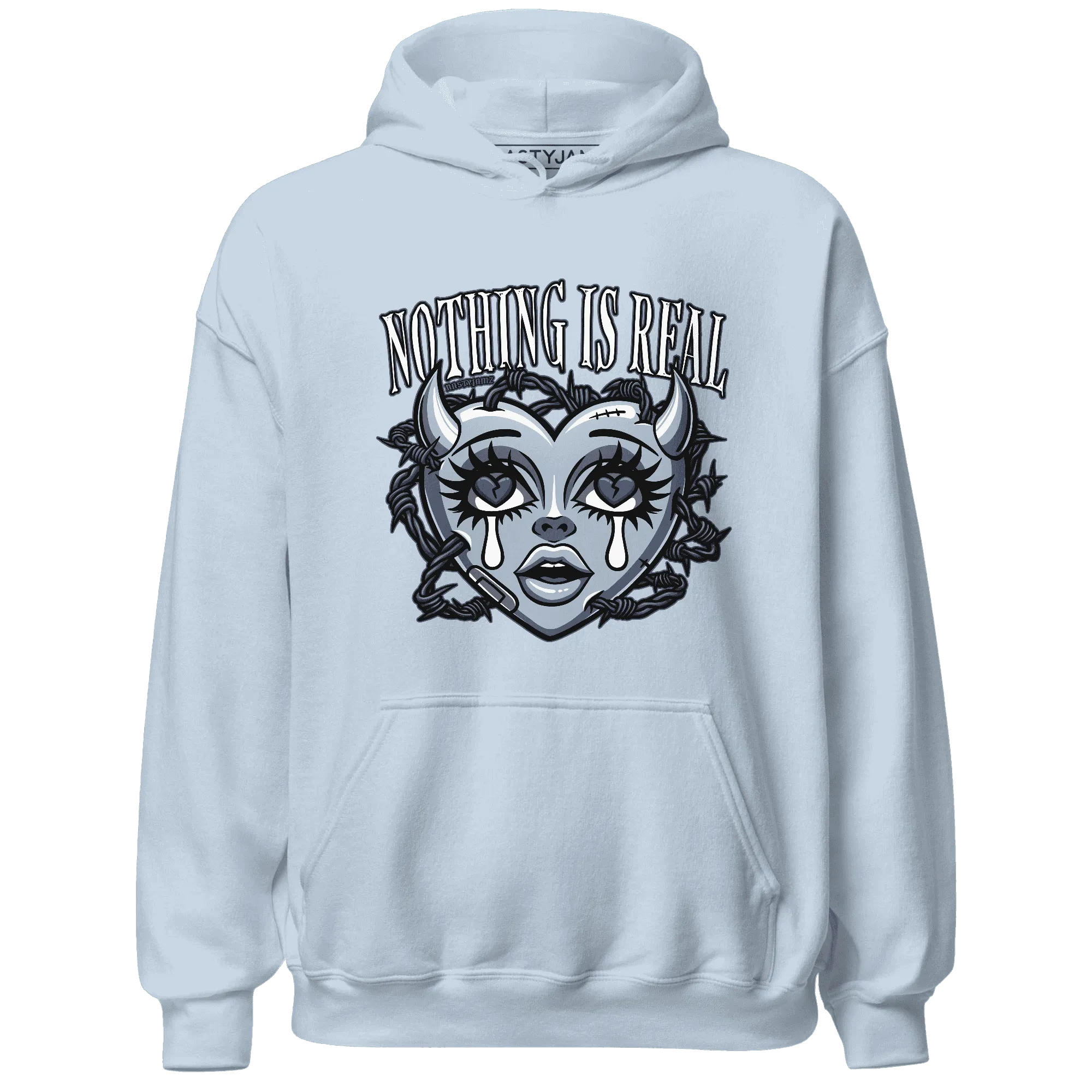 Mid-Diffused-Blue-Grey-1s-Hoodie-Match-Nothing-Is-Real