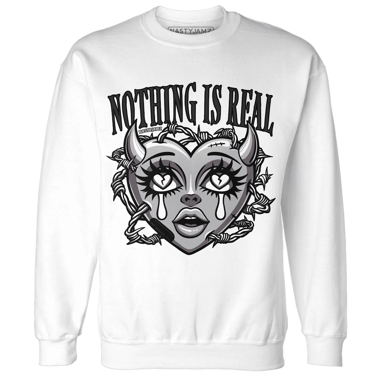 Wolf-Grey-1s-Sweatshirt-Match-Nothing-Is-Real