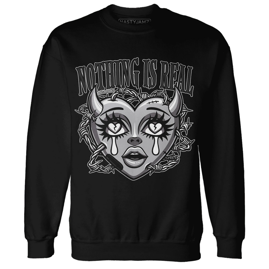 Wolf-Grey-1s-Sweatshirt-Match-Nothing-Is-Real