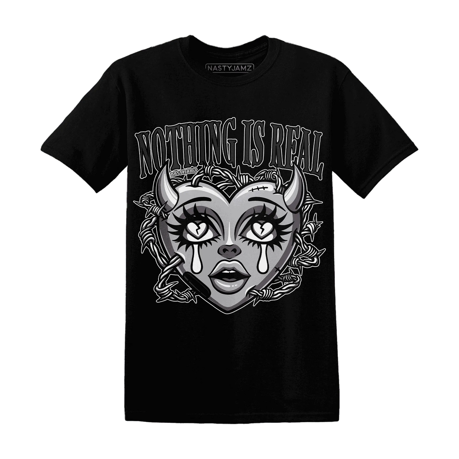 Wolf-Grey-1s-T-Shirt-Match-Nothing-Is-Real