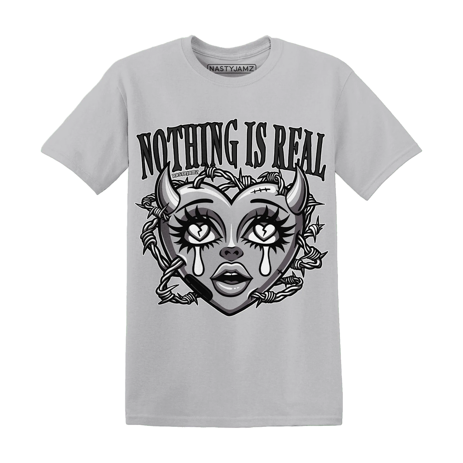 Wolf-Grey-1s-T-Shirt-Match-Nothing-Is-Real