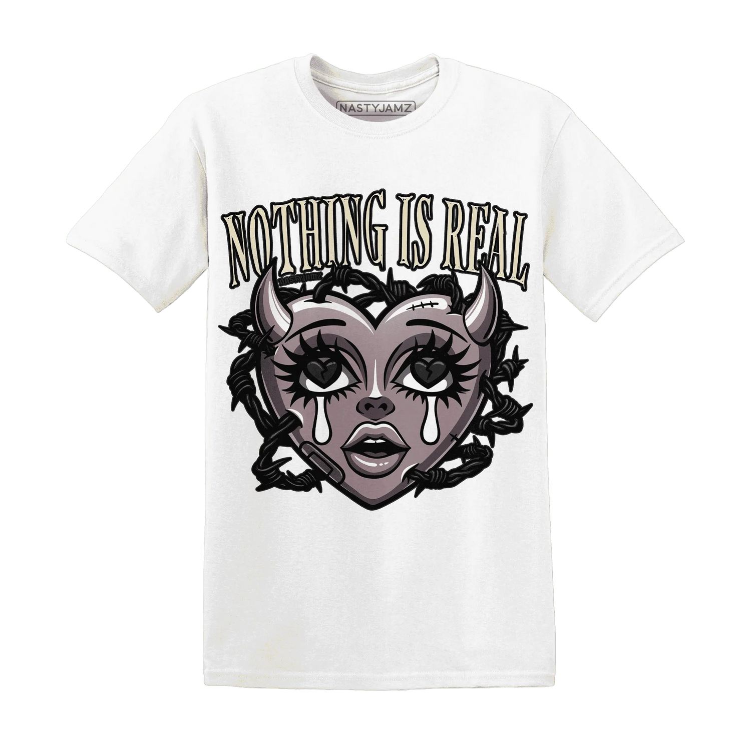 Black-Violet-Ore-3s-NastyJamz-T-Shirt-Match-Nothing-Is-Real