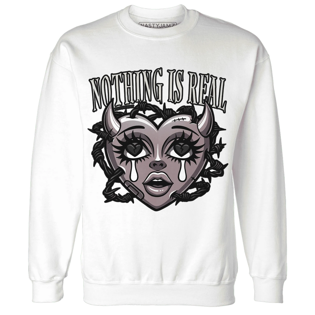 Black-Violet-Ore-3s-NastyJamz-Sweatshirt-Match-Nothing-Is-Real