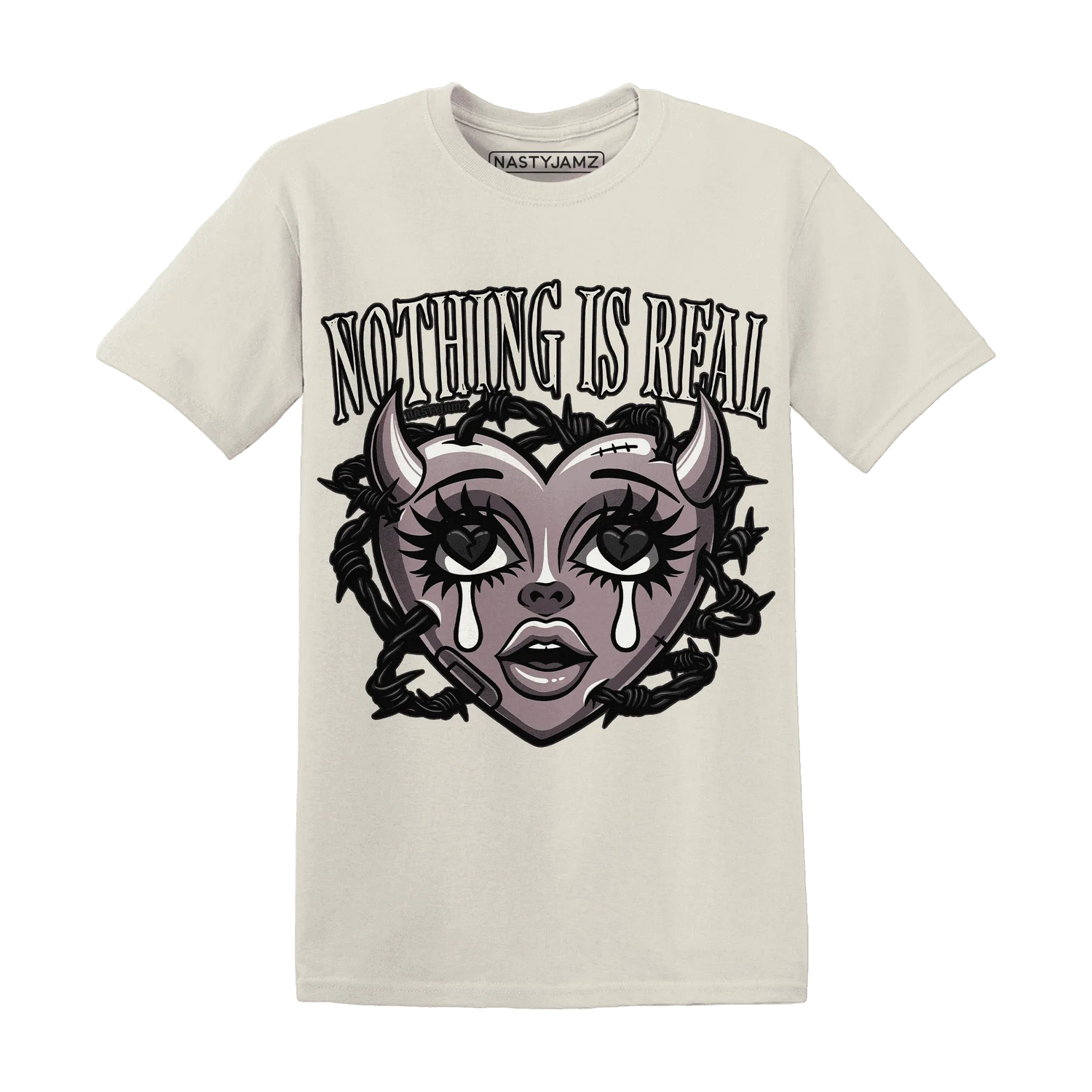 Black-Violet-Ore-3s-NastyJamz-T-Shirt-Match-Nothing-Is-Real