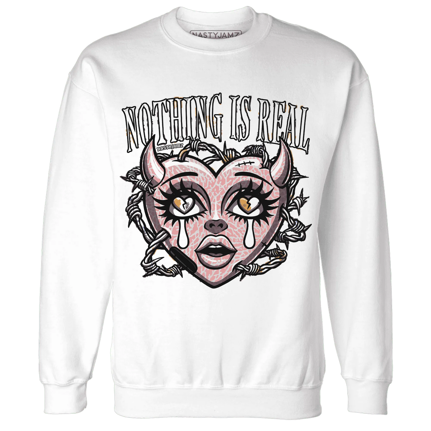 Red-Stardust-3s-Sweatshirt-Match-Nothing-Is-Real