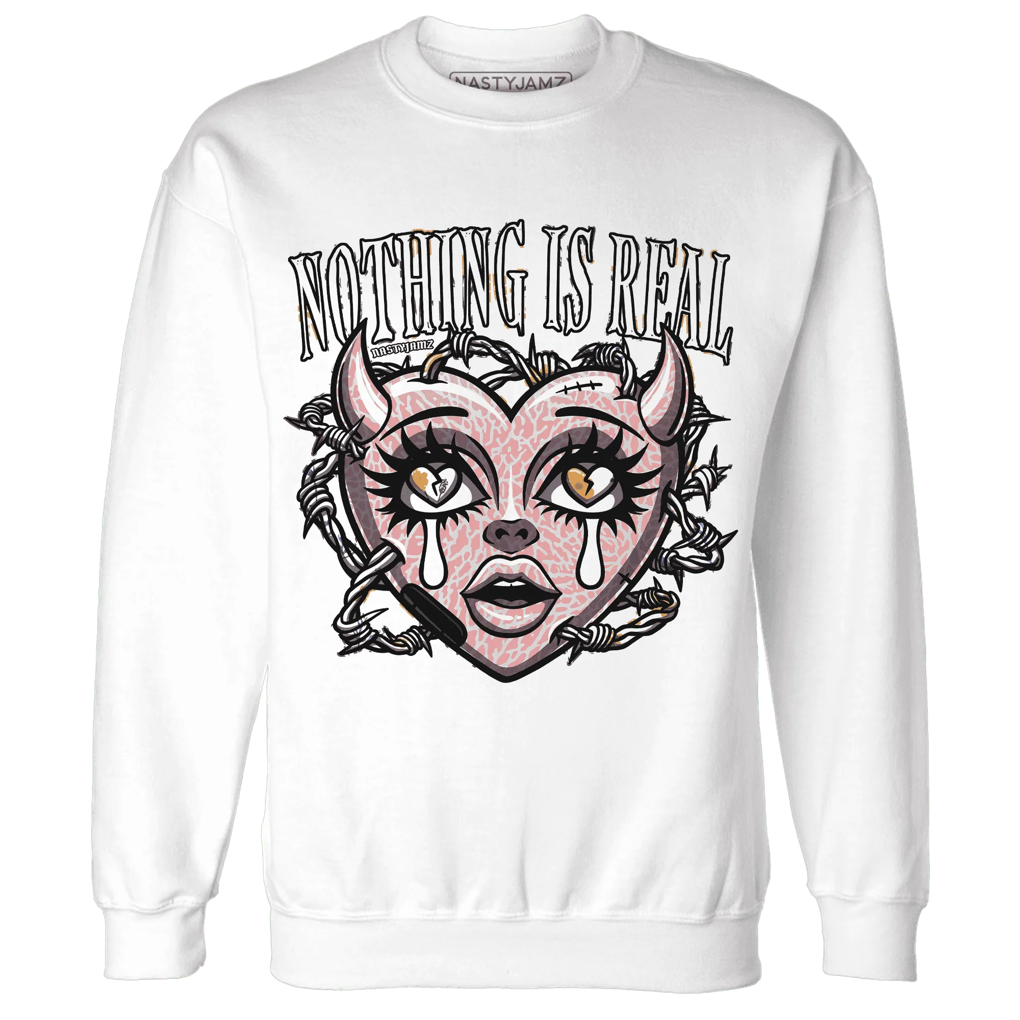 Red-Stardust-3s-Sweatshirt-Match-Nothing-Is-Real
